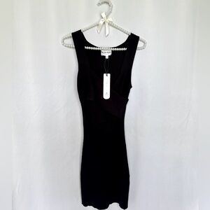 Olive & Oak Black Bodycon Sleeveless Mini Dress size small